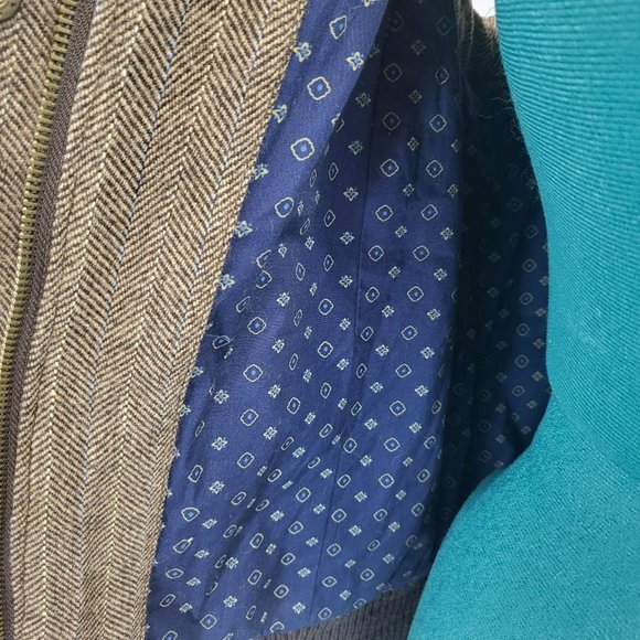 Bailey's Point Tweed Vest Wool Blend with Removable Faux Fur Collar Brown Medium - Picture 5 of 6